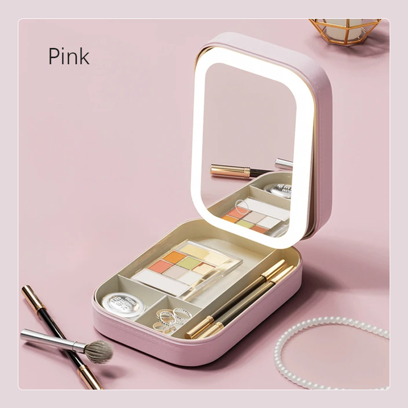 Justerbar makeup-spejl i tre LED-farve