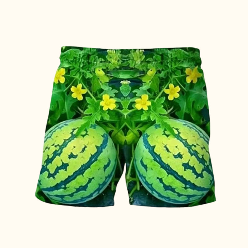 🍉 Sjovt T-shirt-sæt med vandmelon-print
