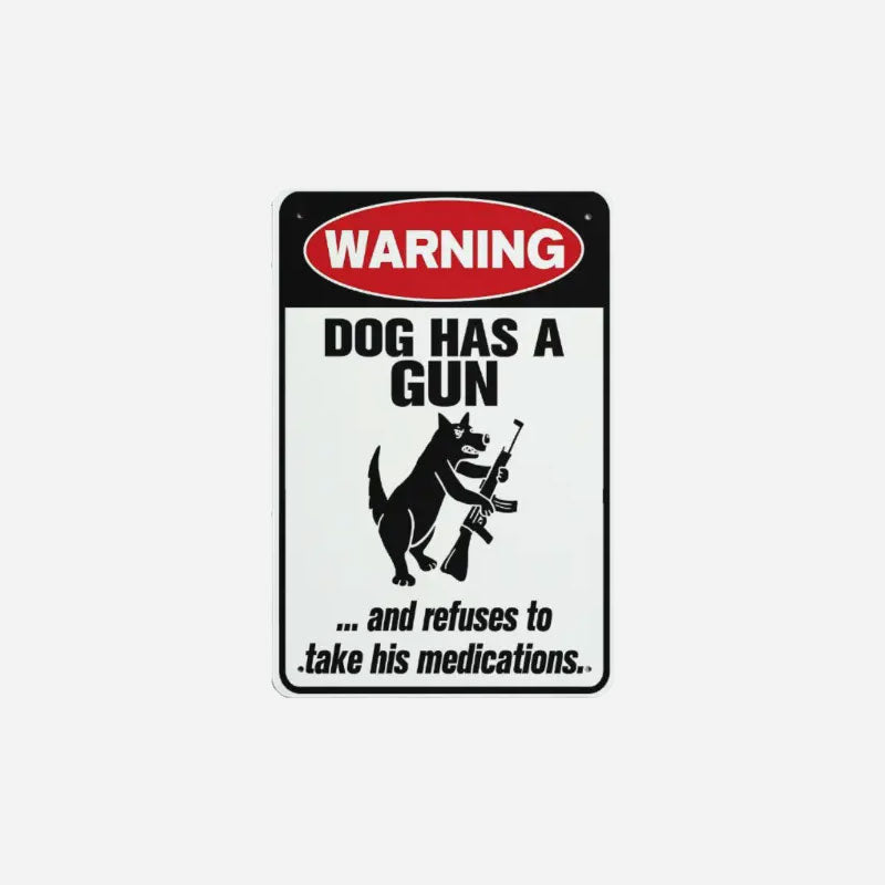 "Vagthund" – et humoristisk advarselsskilt 🐶 — Giv dine naboer noget at snakke om