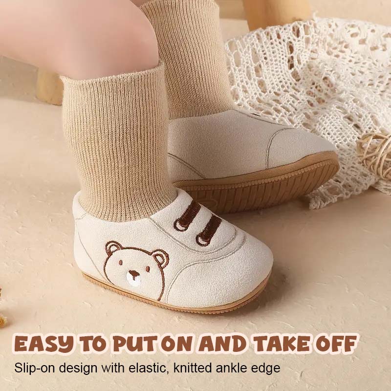 Søde Bear First Walking Shoes Slip-on småbørnssko