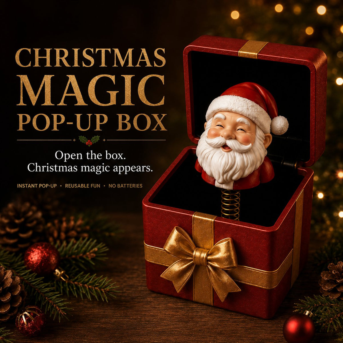 🎁 Pop-up-gaveæske med julemagi 🎄