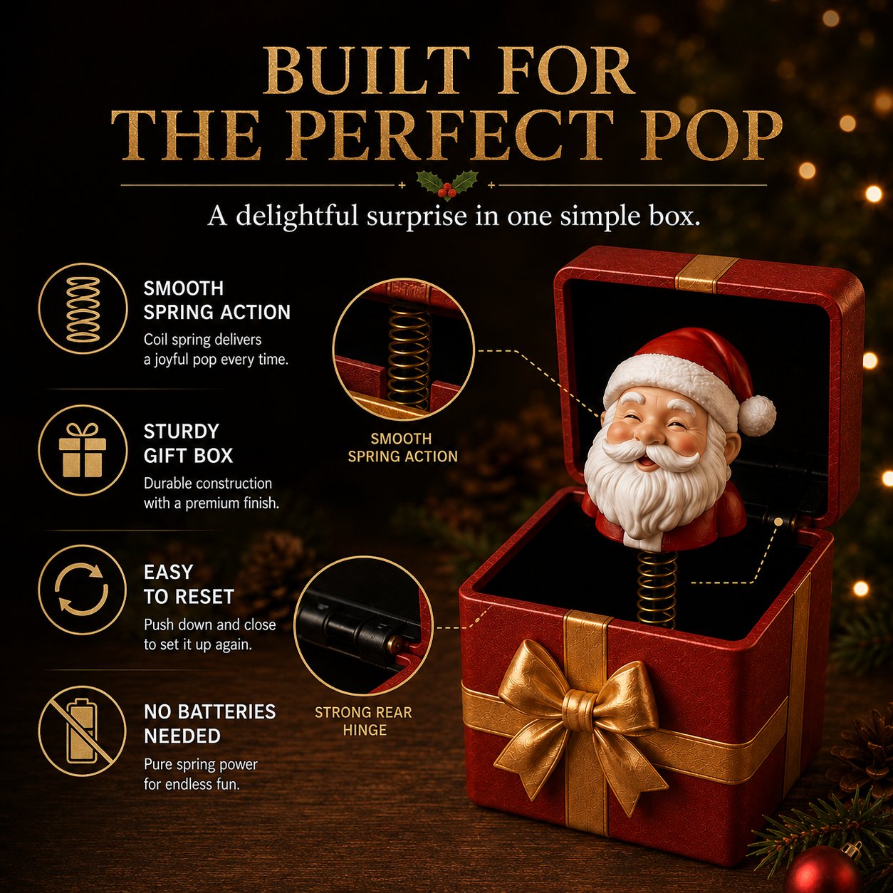 🎁 Pop-up-gaveæske med julemagi 🎄