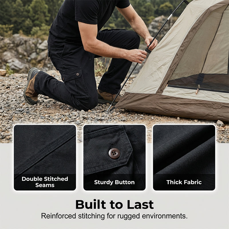 👖 50 % RABAT! ⚡ Taktiske cargobukser til mænd – lige snit, åndbart premium-bomuld og praktiske lommer til arbejde, rejser og hverdagsbrug 🎒Lommer til arbejde, rejser og hverdagsbrug 🎒