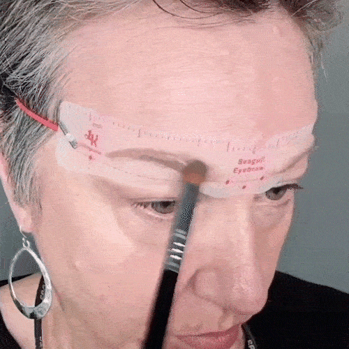 🔥2025 Hot sales✨Sæt med genanvendelige øjenbrynsstencils (12 stk.)