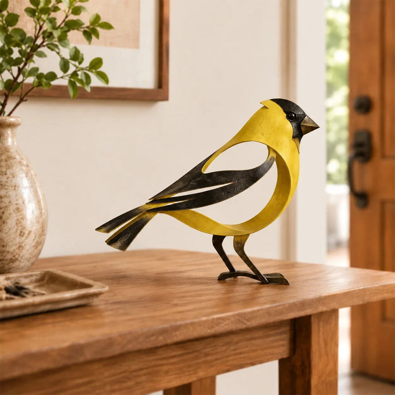 🕊️Elegant og minimalistisk fugleskulptur i metal – flygtige øjeblikke af lethed i naturen!