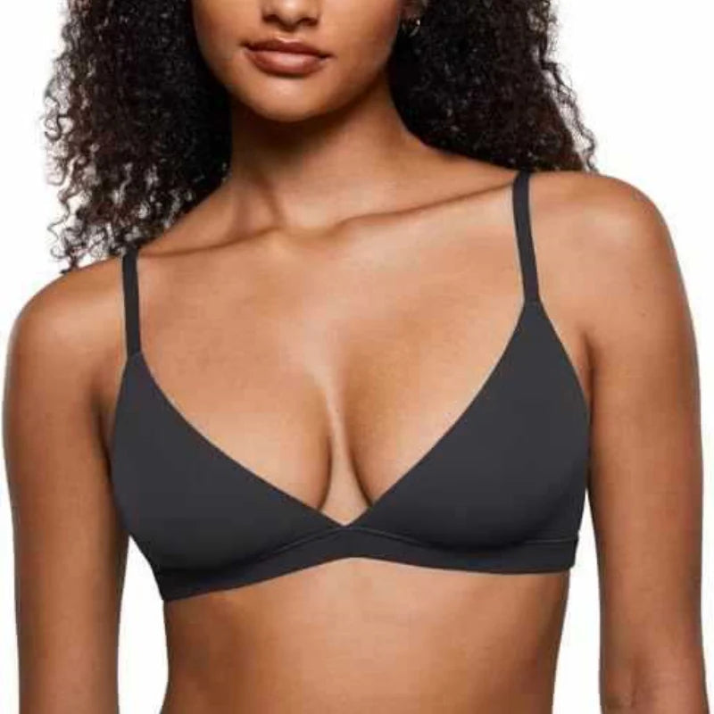 💞Triangel-bralette til kvinder med gelé-støtte og uden bøjler