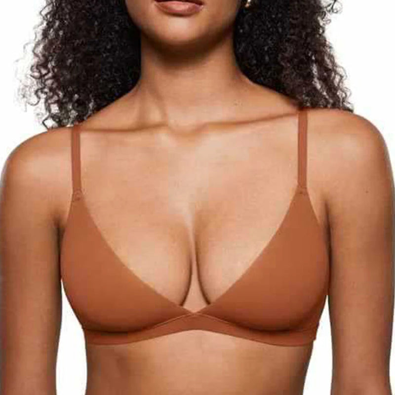 💞Triangel-bralette til kvinder med gelé-støtte og uden bøjler