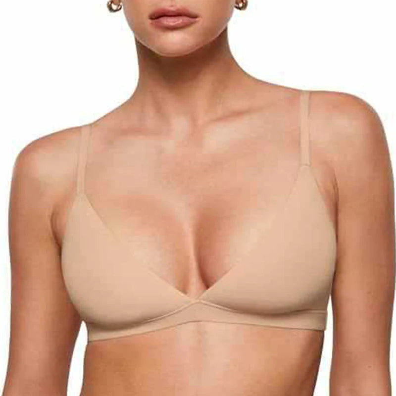💞Triangel-bralette til kvinder med gelé-støtte og uden bøjler