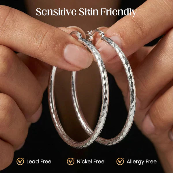🎉KØB 1, FÅ 1 GRATIS🎁Diam🎉 KØB 1, FÅ 1 GRATIS 🎁 Diamantslebne hoopøreringe til kvinder – elegante, funklende 💎 Diamantslebne hoopøreringe til kvinder