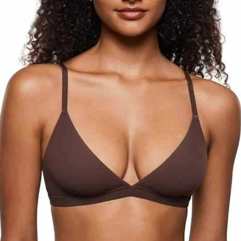 💞Triangel-bralette til kvinder med gelé-støtte og uden bøjler