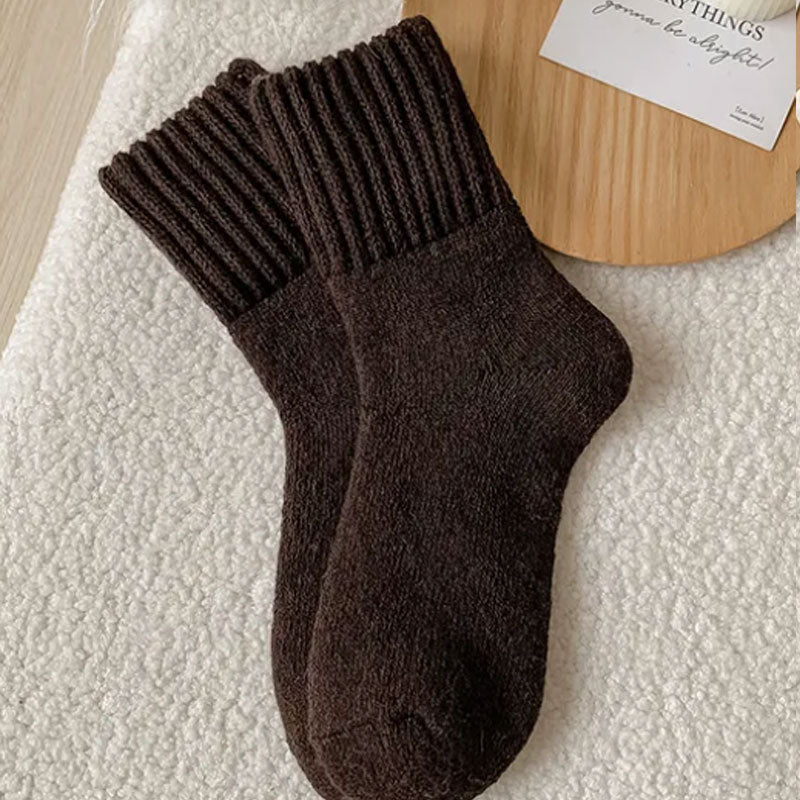 🧦5 par uldsokker til kvinder - varme, mellemhøje sokker