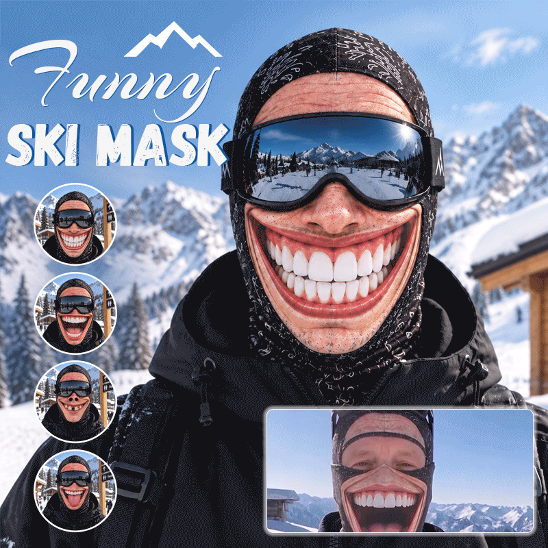 Sjov skimaske til eventyr i sneen