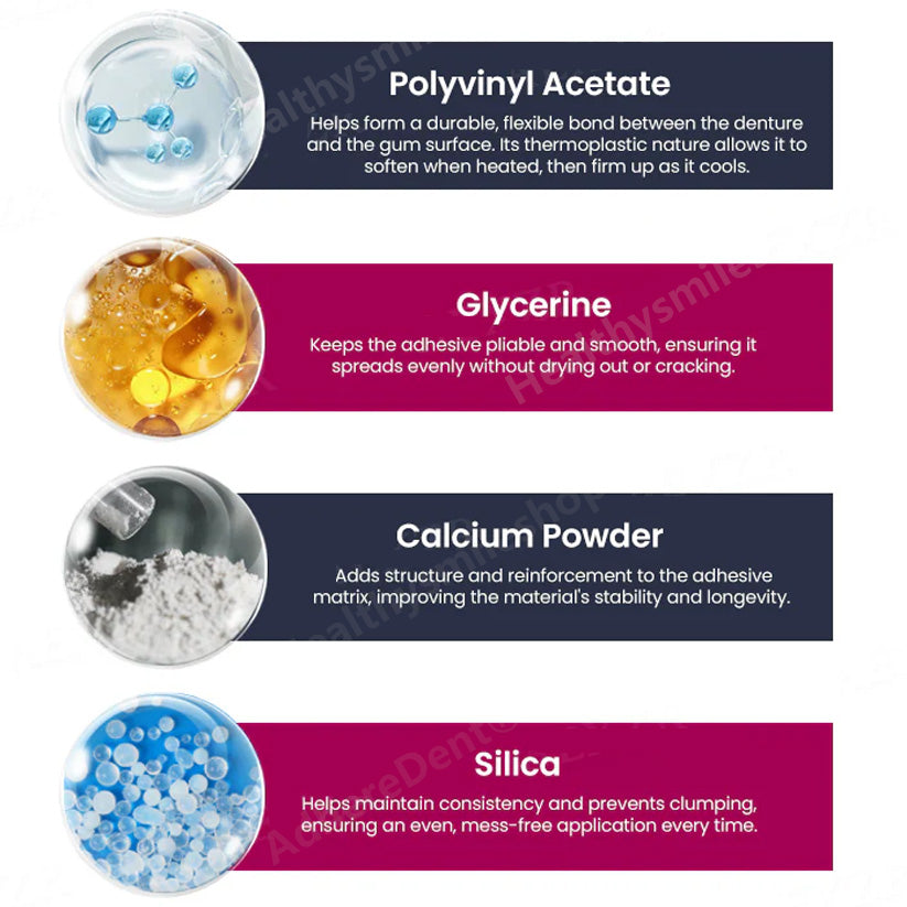 Termoplastisk klæbemiddel til tandproteser ⏳ Permanent fastgørelse af tandprotesen