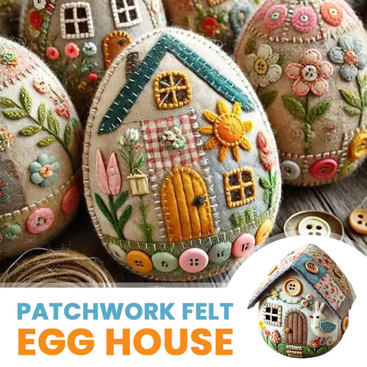 Patchwork filt æggehus DIY kit materialepakke