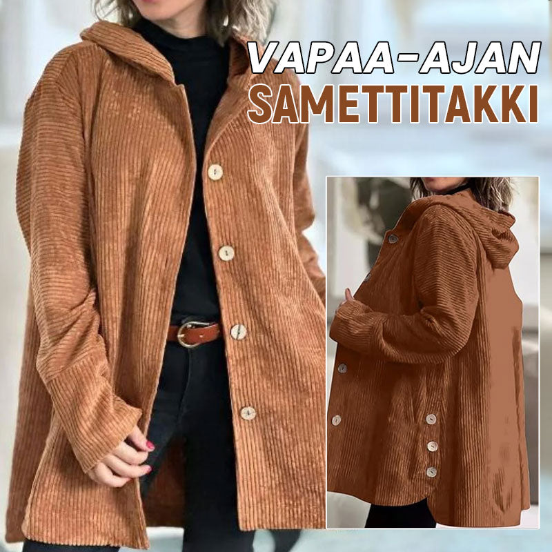 Afslappet fløjlsjakke