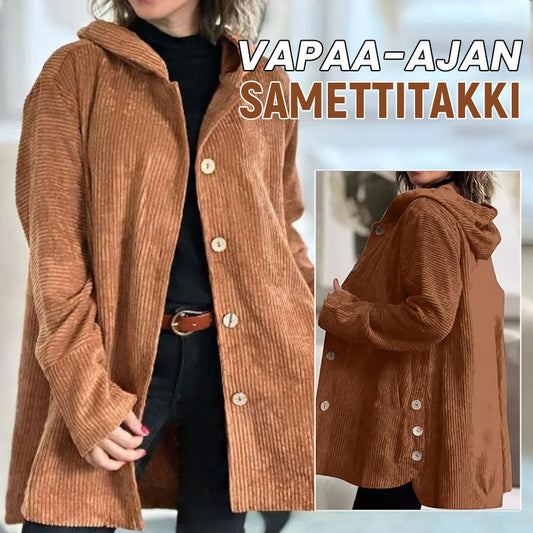 Afslappet fløjlsjakke