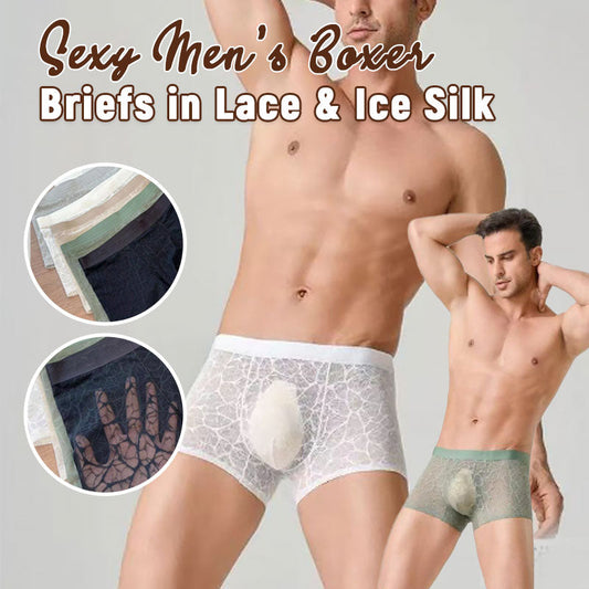 🐆🔥 Sexet herre-boksershorts i blonder og issilke