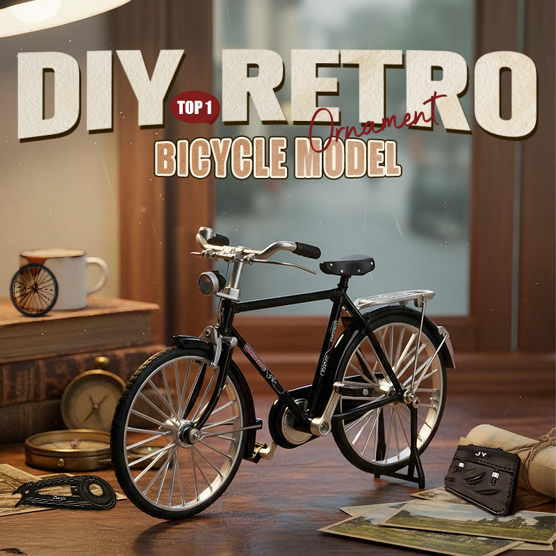 🚲 BEGRÆNSET TILBUD: 50 % RABAT! ✨ DIY-retrocykel i skala 1:10 – metallegering, realistiske detaljer, bordpynt og gave 🎁
