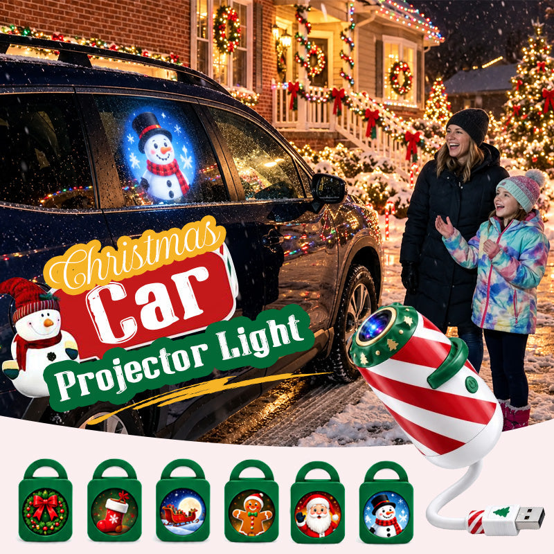 Merry Ride-julebilprojektorlampe