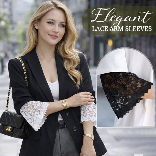 🌸 Elegante ærmer i blonde