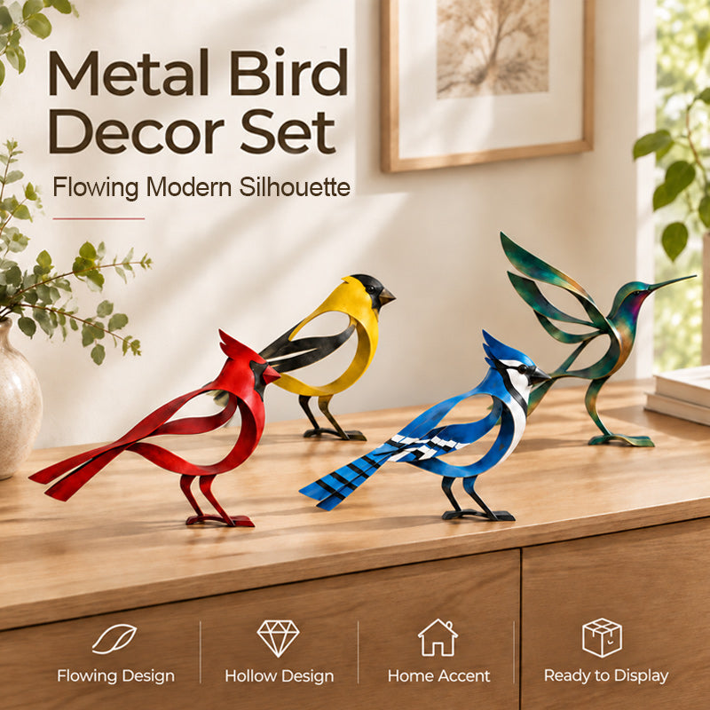 🕊️Elegant og minimalistisk fugleskulptur i metal – flygtige øjeblikke af lethed i naturen!