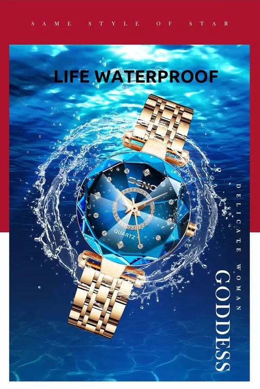 💖Starry rustfrit stål dameur🎁