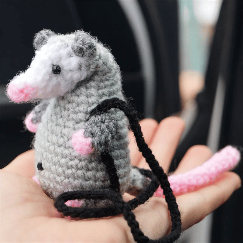 🔥Possum bilamulet (100 % håndstrikket）