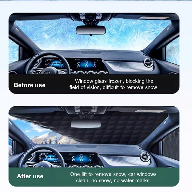 Magnetisk snebeskyttelsesdæksel til biler