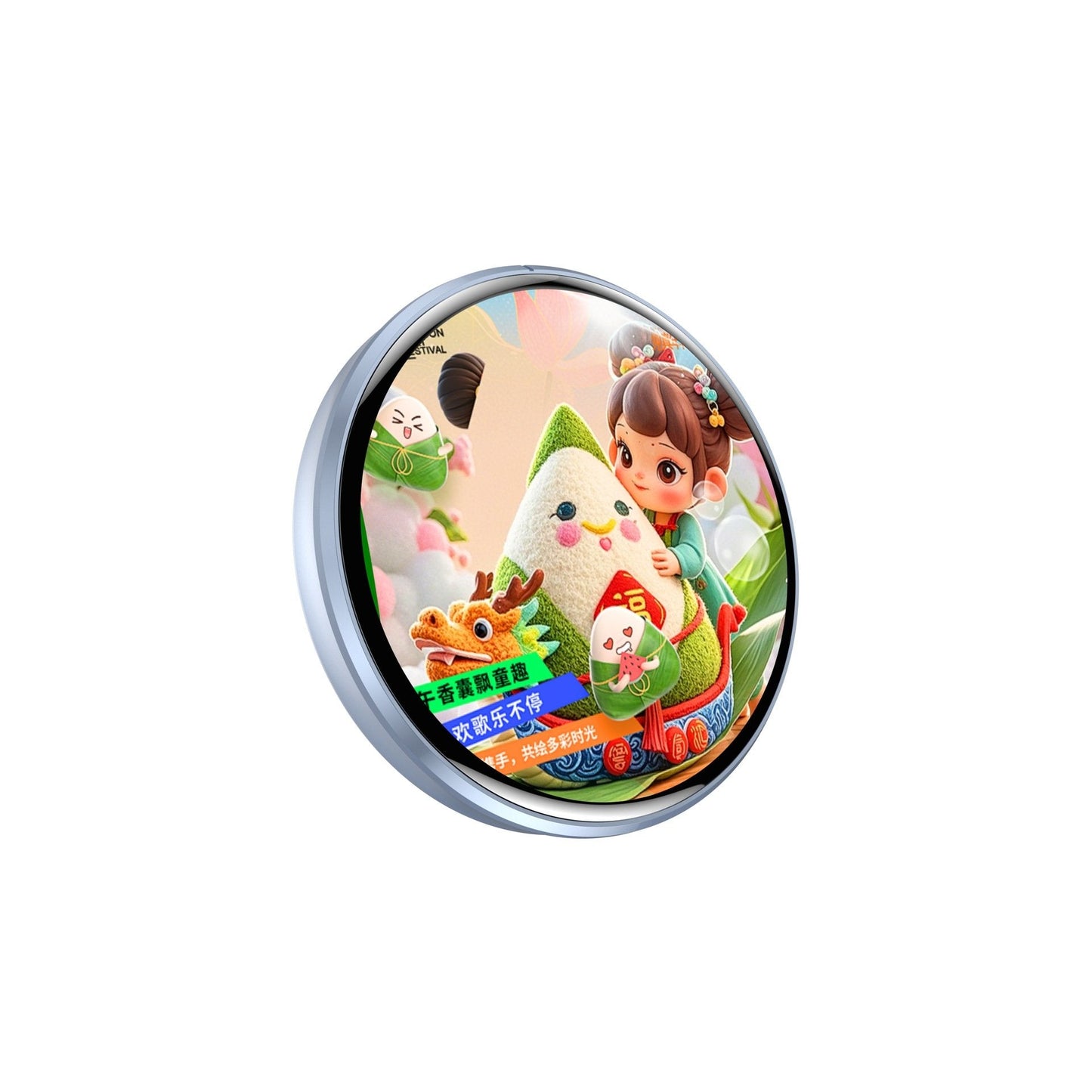 📱 Pixel Touch Digital Badge Screen – 📸 500 mAh letvægtsfoto/video/GIF-pin
