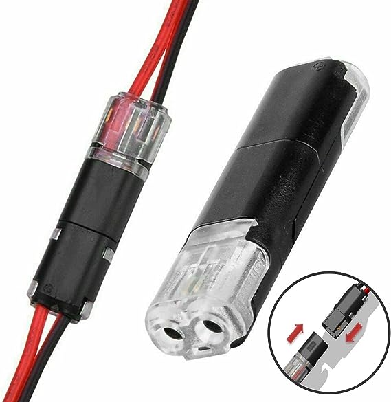 🔥Dobbelt ledningsstik med låsespænde