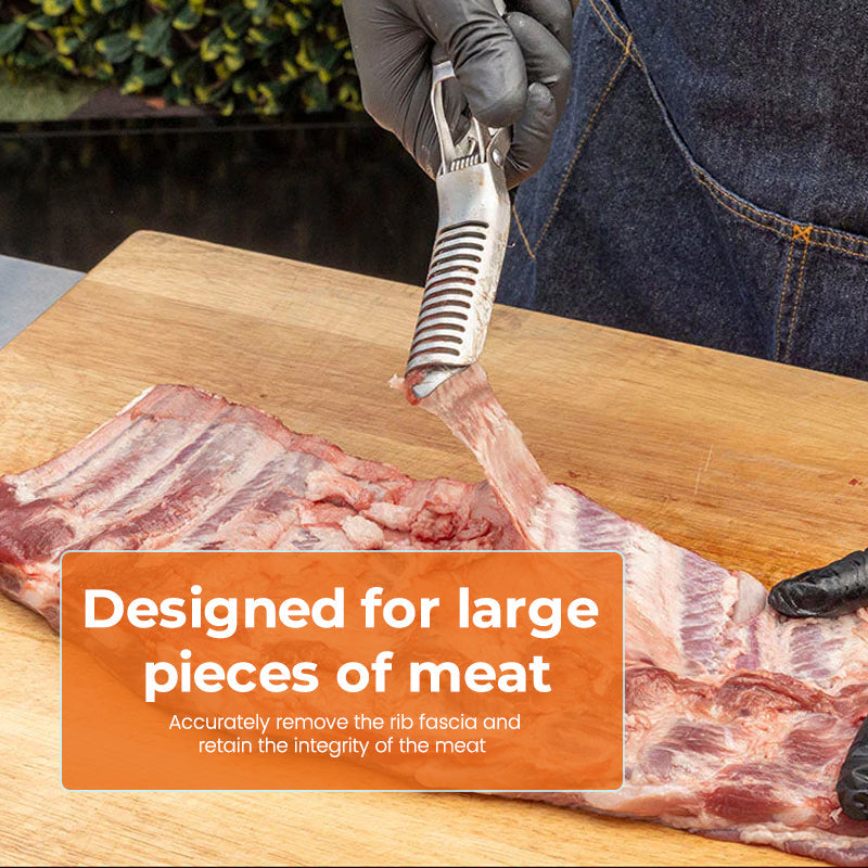 🔪 BBQ Rib Membrane & Fat Remover Tool - til ubesværet kødforberedelse!