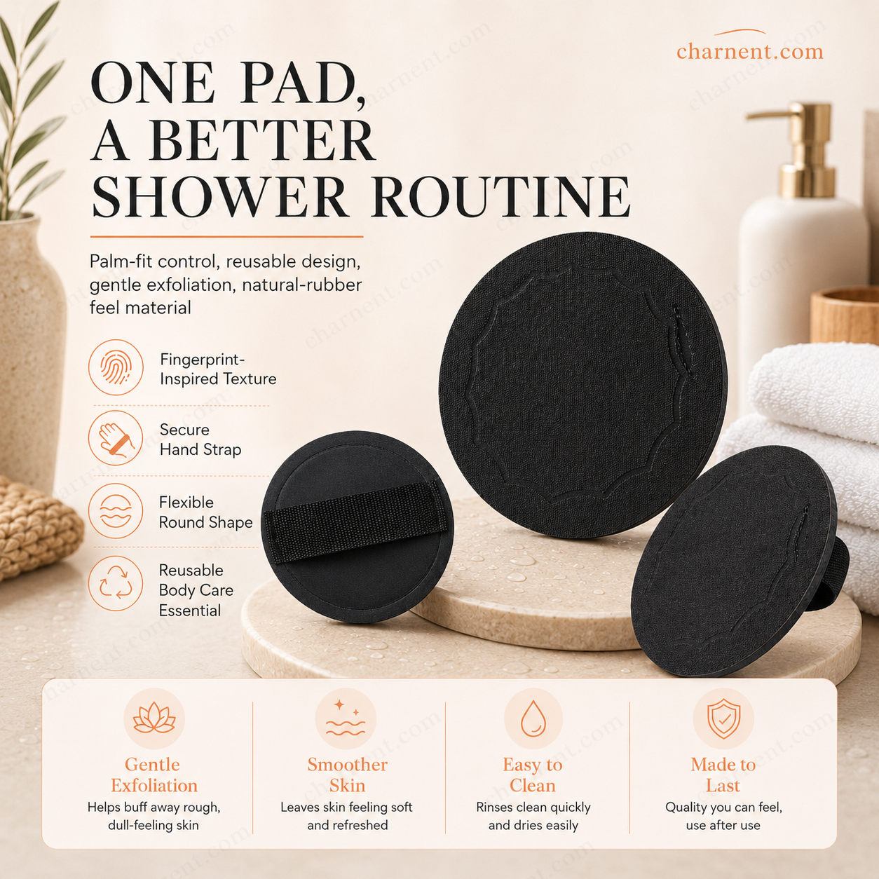 🚿 Eksfolierende badesvampe🧖‍♀️