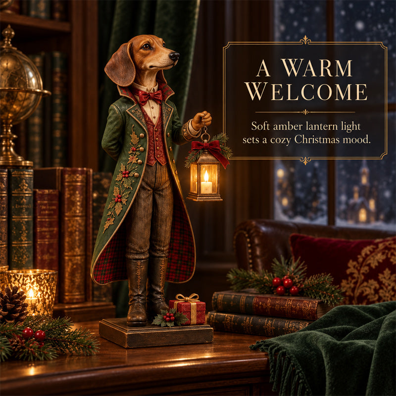 Weihnachts-Dackel-Laternen-Anhänger