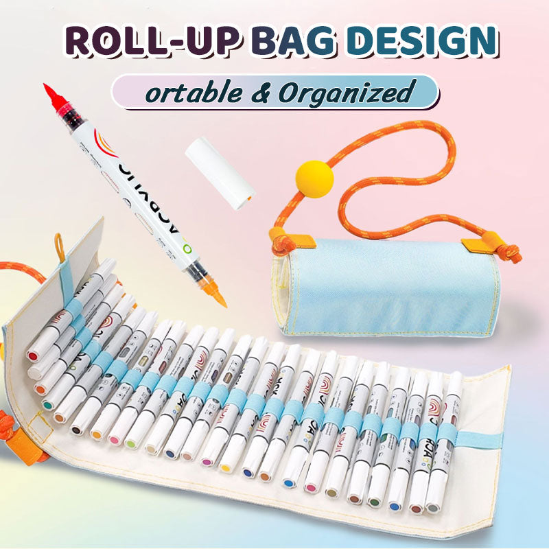 Roll-Up taske akrylmarkørsæ