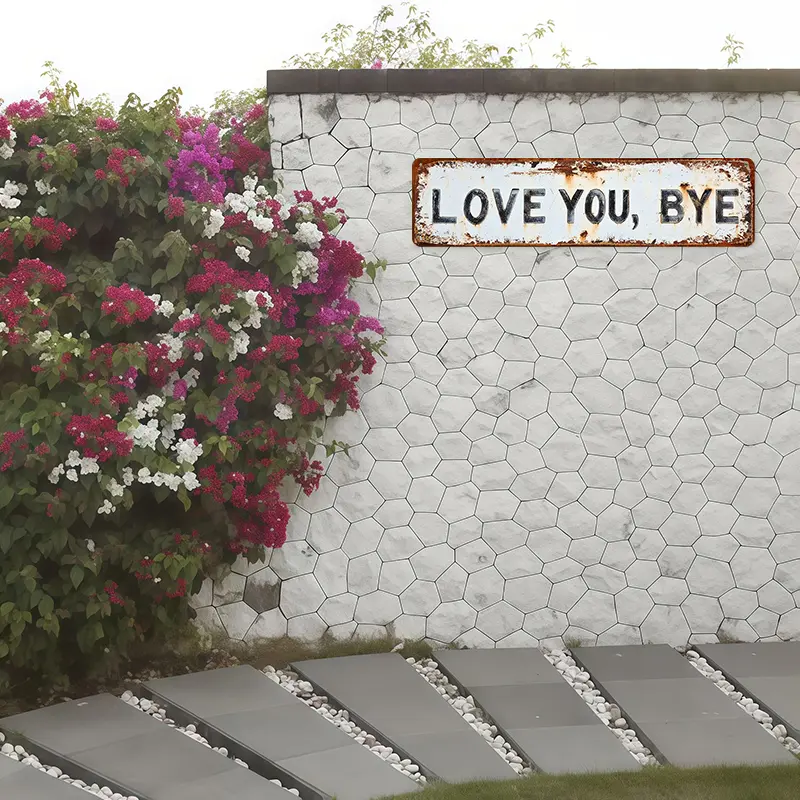 ❤️ LOVE YOU, BYE – Vintage metalskilt til vægge