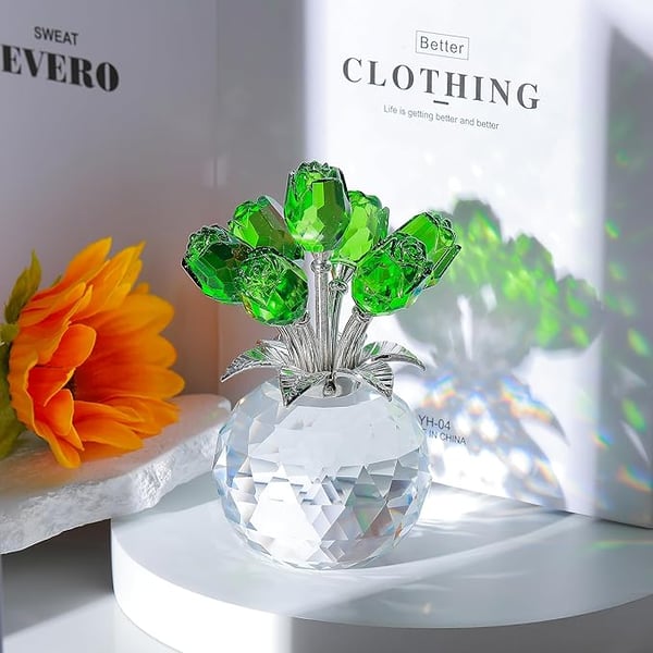 🌈✨Krystalrose-blomsterhåndværk – Valentinsdag-gave
