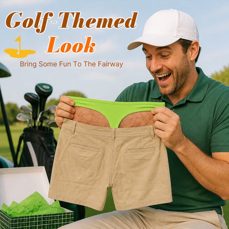 Sjove golfshorts til mænd – frække gave-shorts