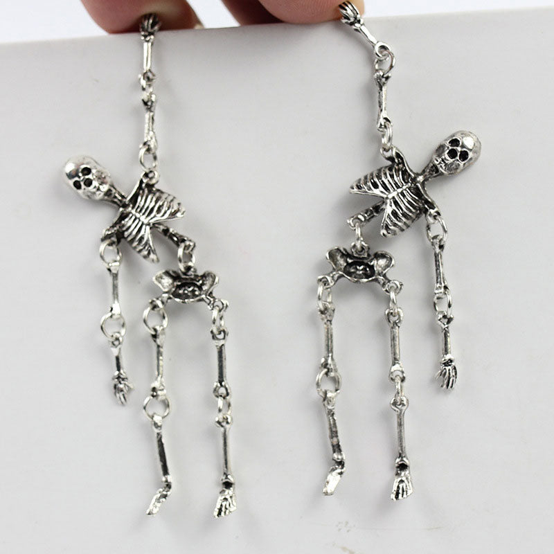 Guldskelet-øreringe/Gold Skeleton Earrings