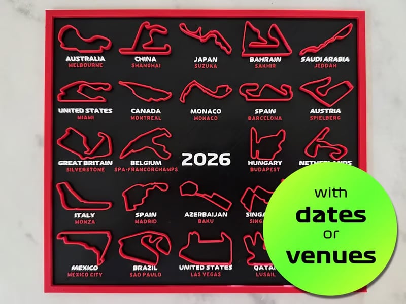📅Formel 1-kalender 2026 F1