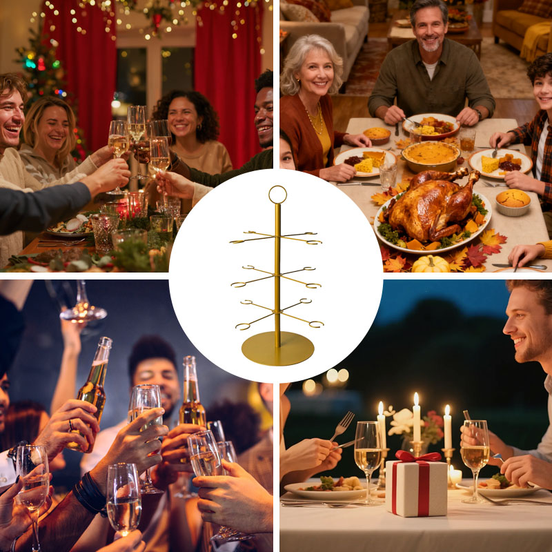 Festlig displaystand med flere niveauer