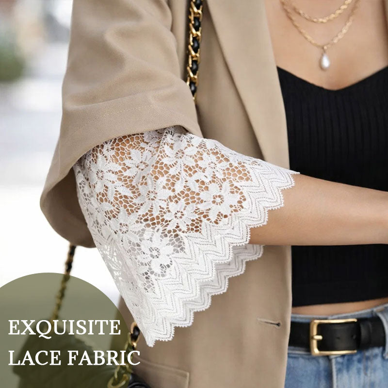🌸 Elegante ærmer i blonde