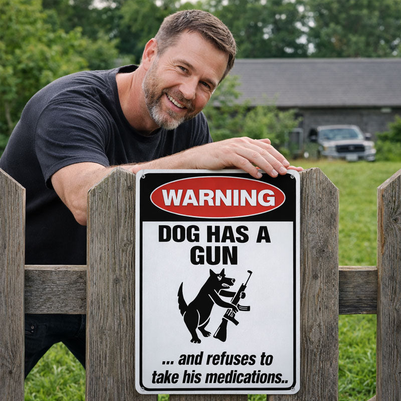 "Vagthund" – et humoristisk advarselsskilt 🐶 — Giv dine naboer noget at snakke om