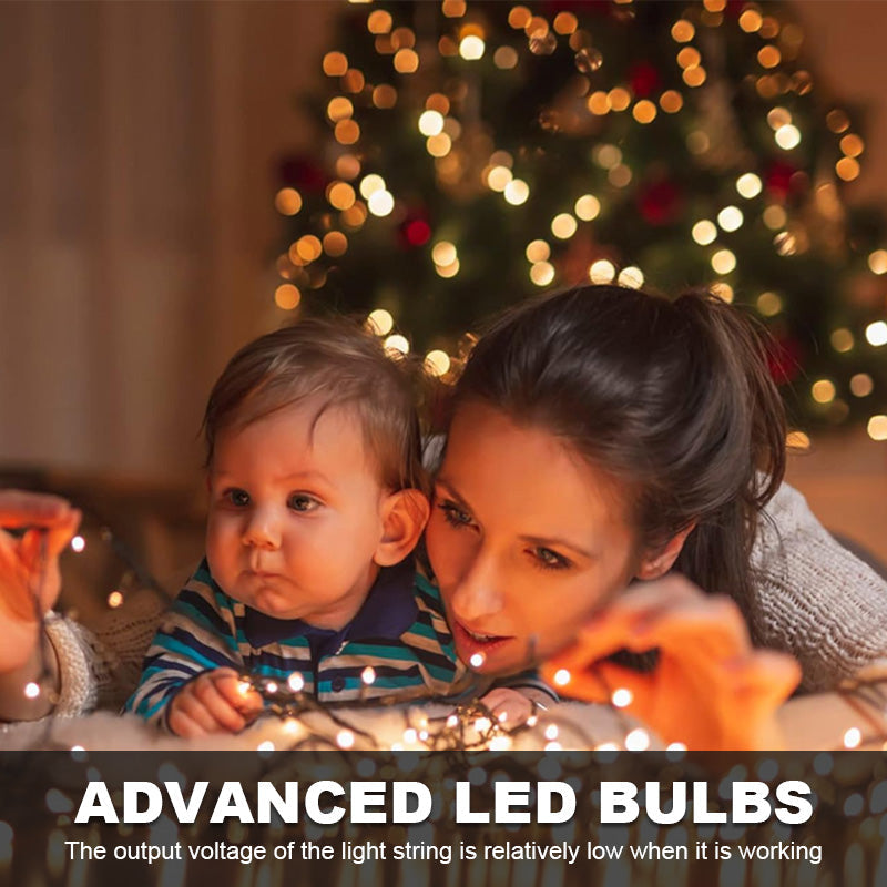 🎄 LED ring femtakket stjerne juletræslys 🎄.