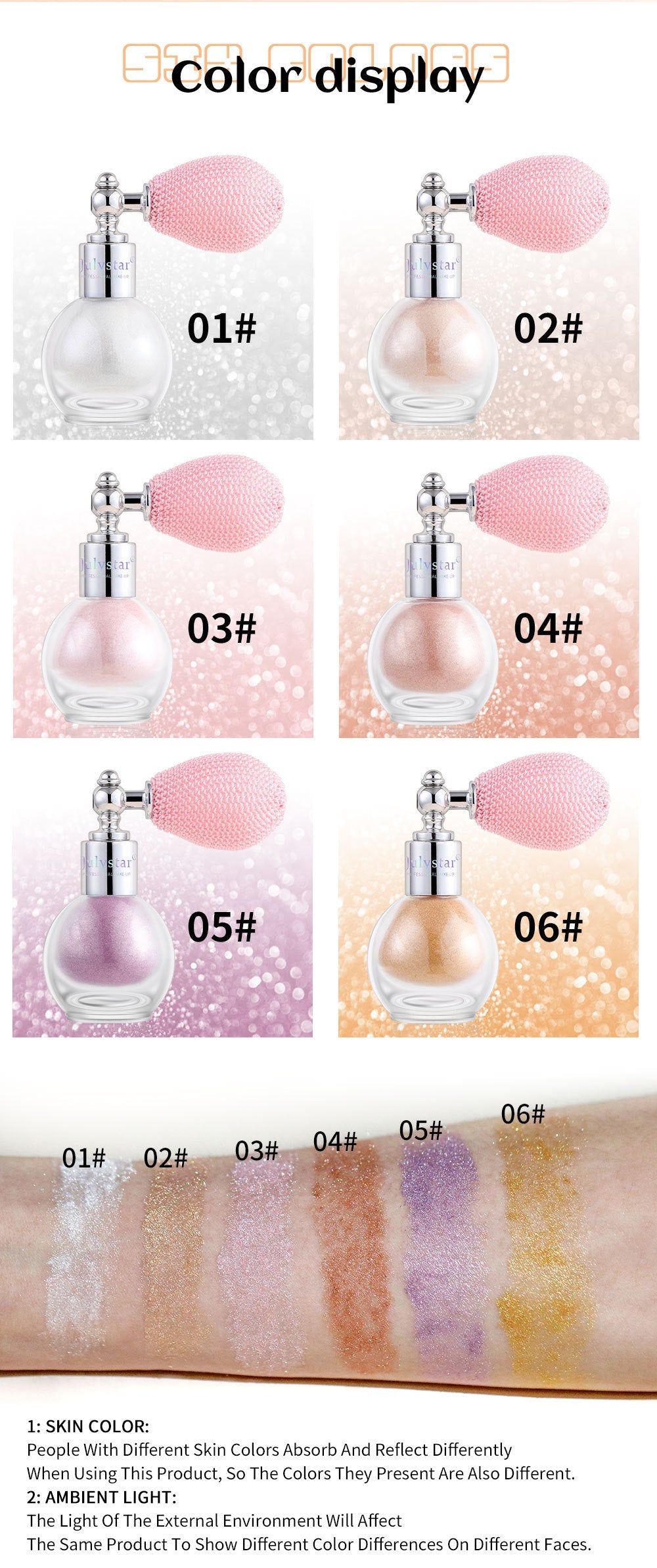 ✨ Lysende glitter-highlighter - langtidsholdbar og svedresistent