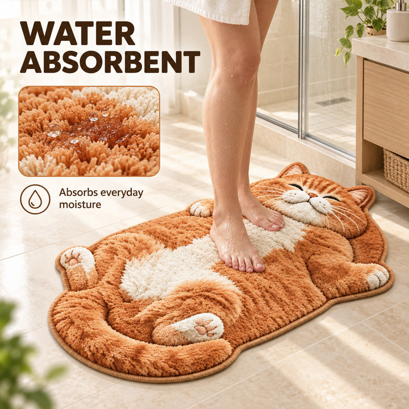 Gulvmåtte i form af en kat