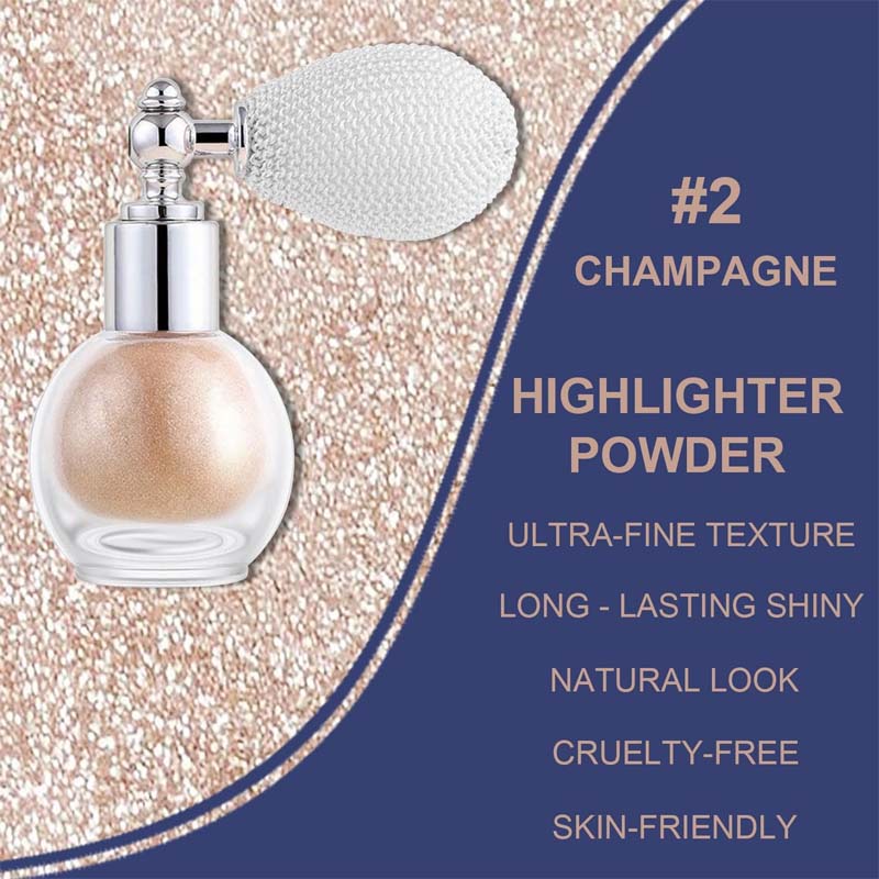 ✨ Lysende glitter-highlighter - langtidsholdbar og svedresistent