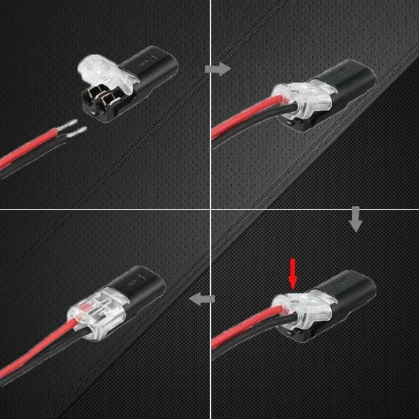 🔥Dobbelt ledningsstik med låsespænde