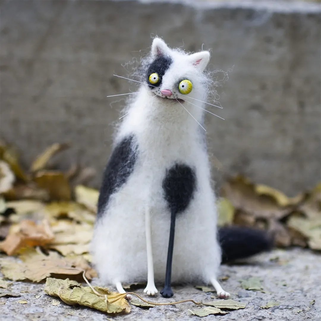 🎄✨Uldfilt-kæledyr – finurlige håndlavede ledsagere