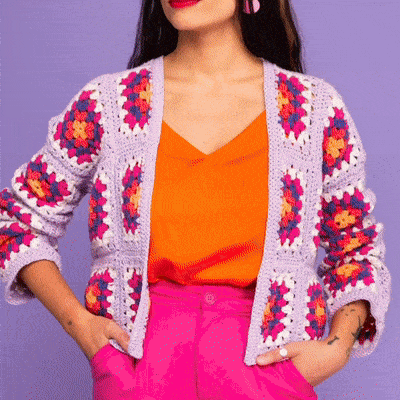 [50 miks og match design]The Granny Square Card Deck/The Granny Square Card Deck,Knitting Pattern Set