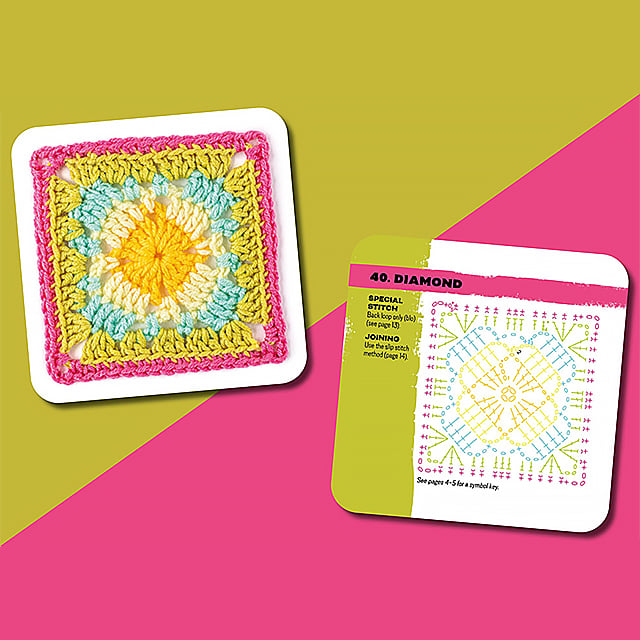 [50 miks og match design]The Granny Square Card Deck/The Granny Square Card Deck,Knitting Pattern Set